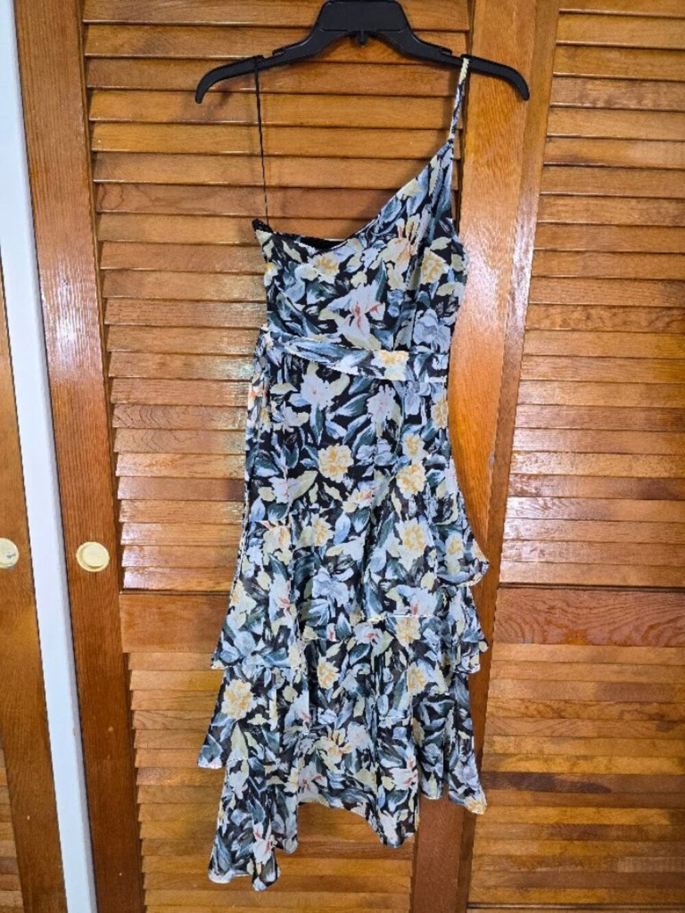Amren One Shoulder Floral Midi Dress NWT Size 2 Petal & Pup - Picture 6 of 16